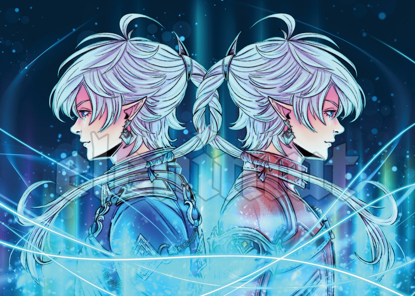 Alphinaud & Alisaie- 7x5" Print