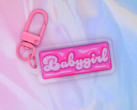 Babygirl - 2 inch Acrylic Charm Keychain