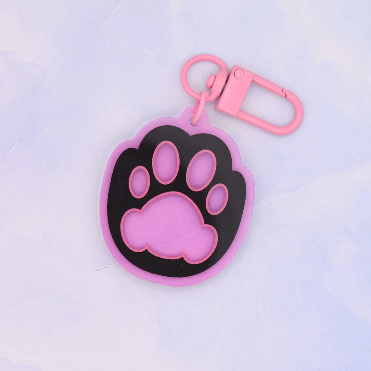 Cat Paws - 1.5 inch Acrylic Charm Keychain