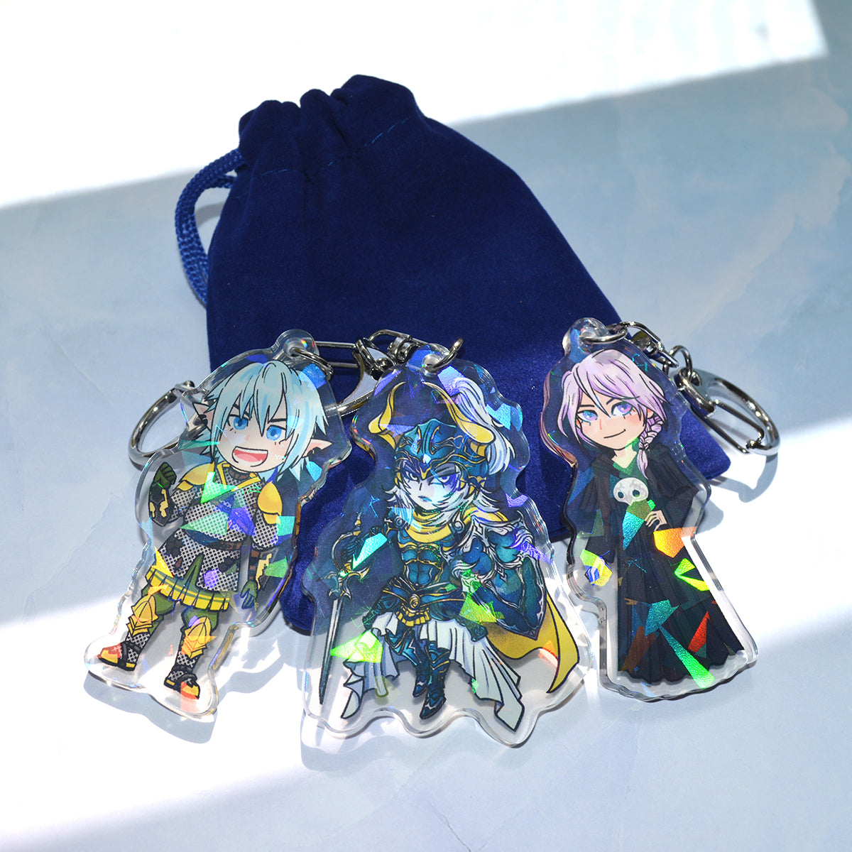 XIV NPC Blind Bags - x3 - 2.5 inch Holo Acrylic Charms Keychains