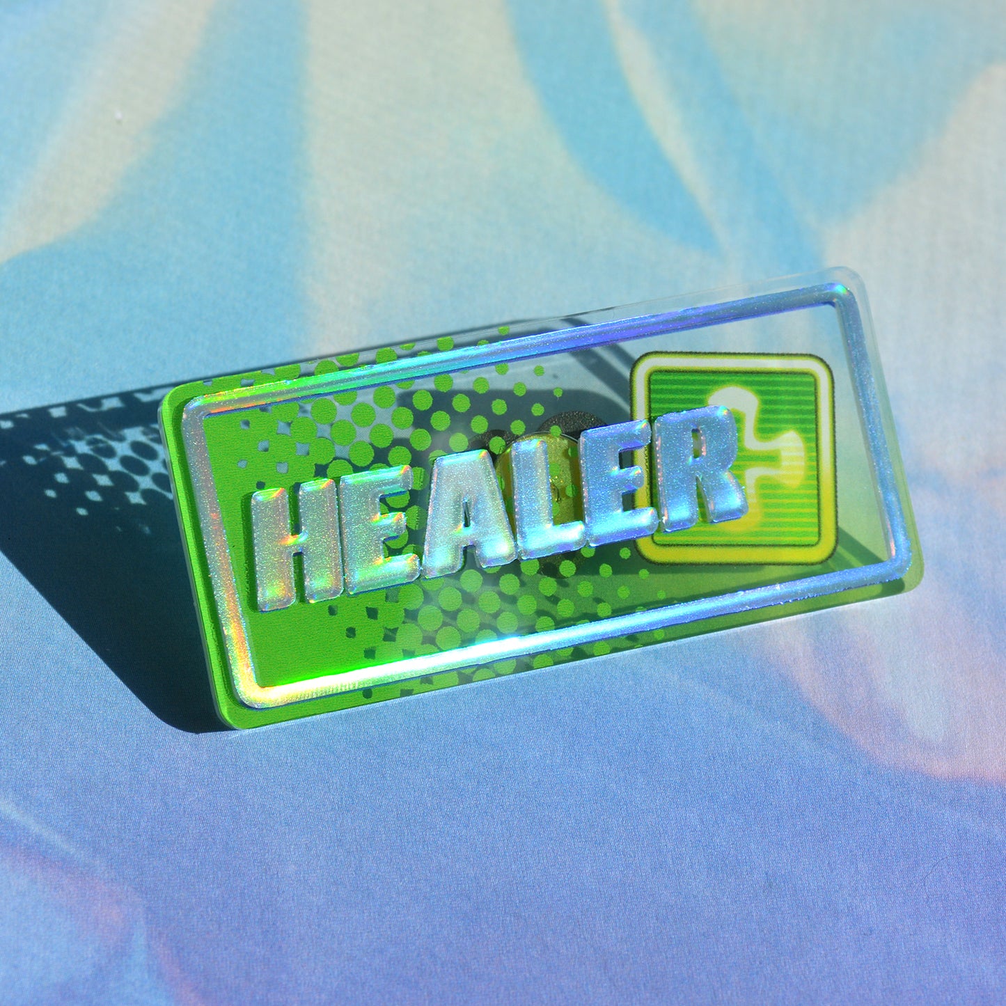 XIV Class Acrylic Pins with Holo Foil - 2.5 inch