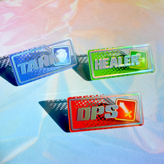 XIV Class Acrylic Pins with Holo Foil - 2.5 inch