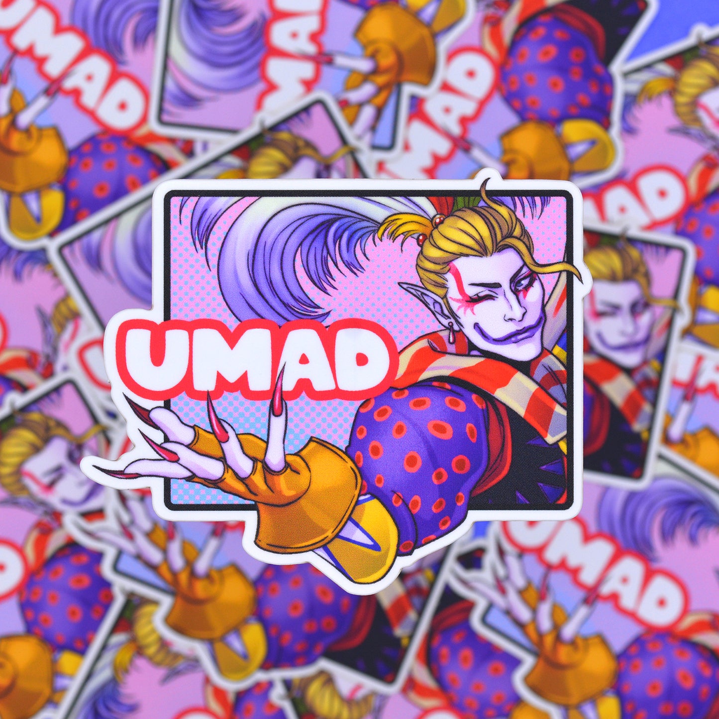 Kefka UMAD 3 inch Vinyl Sticker