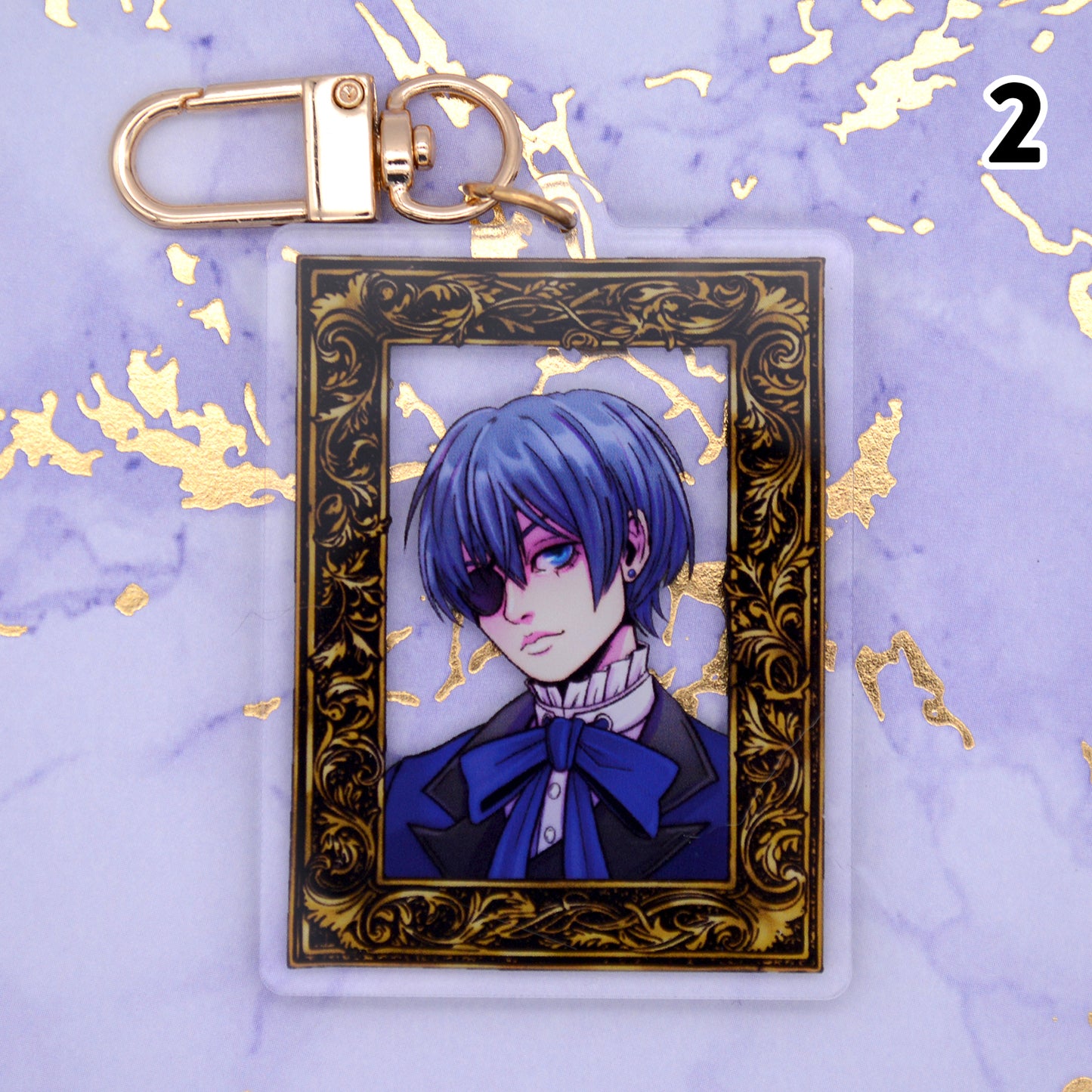 Kuro Portraits- 2.5 inch Acrylic Charm Keychain