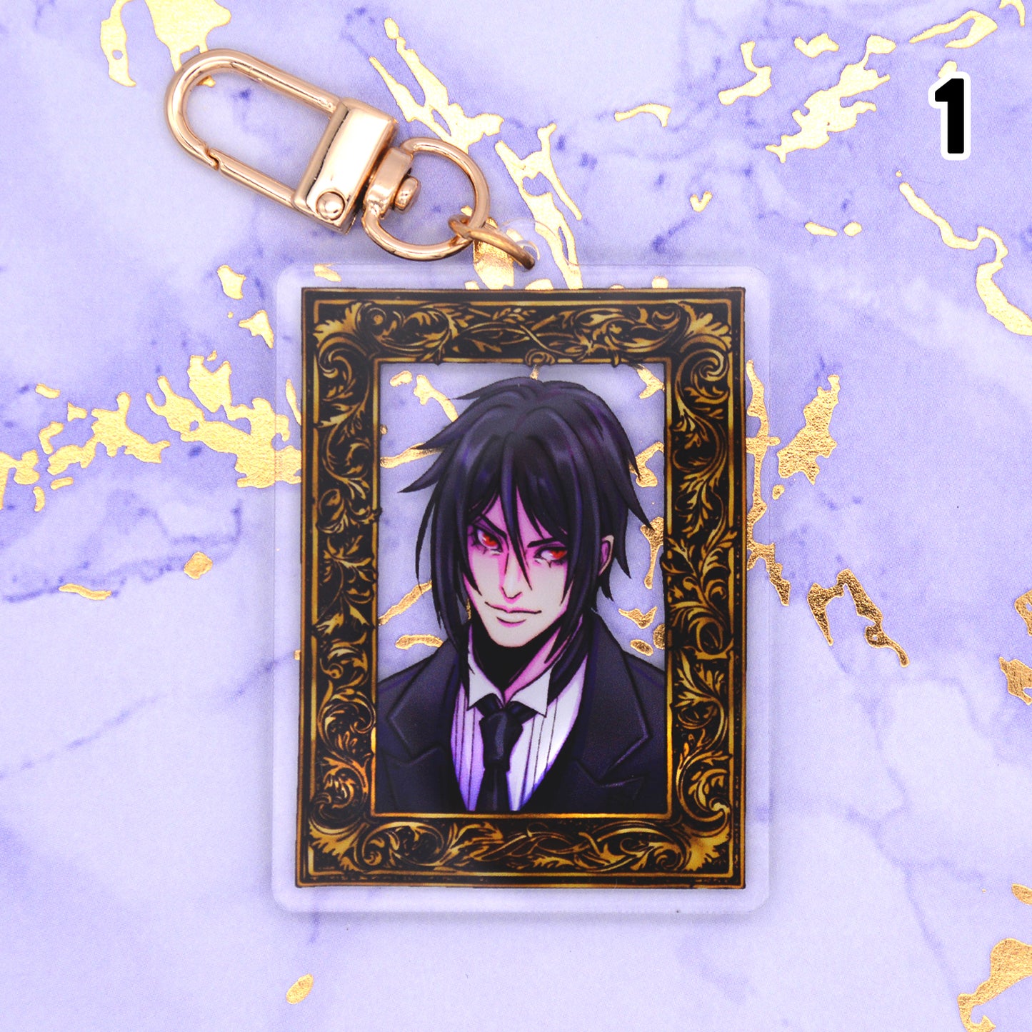 Kuro Portraits- 2.5 inch Acrylic Charm Keychain