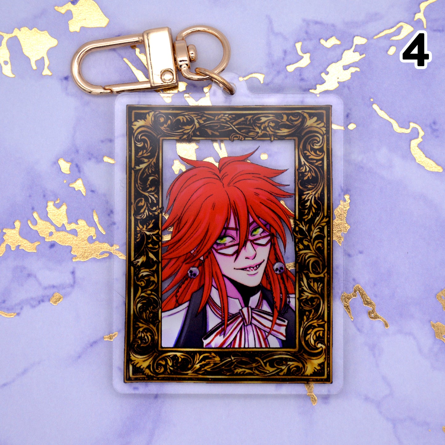 Kuro Portraits- 2.5 inch Acrylic Charm Keychain