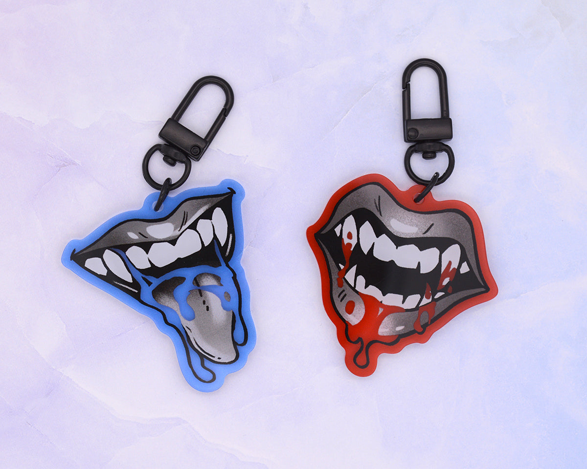 Mouths- 2 inch Acrylic Charm Keychain