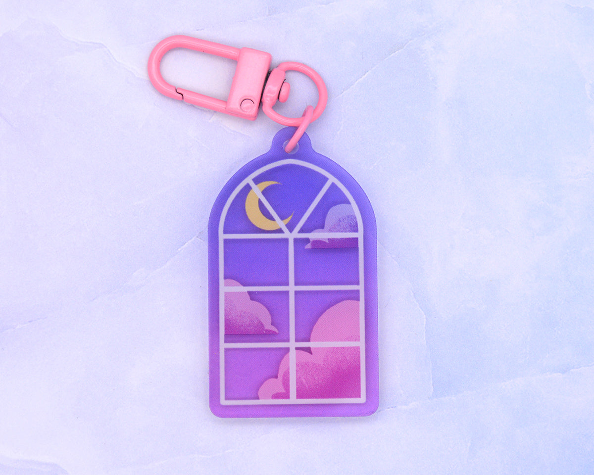 Window- 2 inch Acrylic Charm Keychain