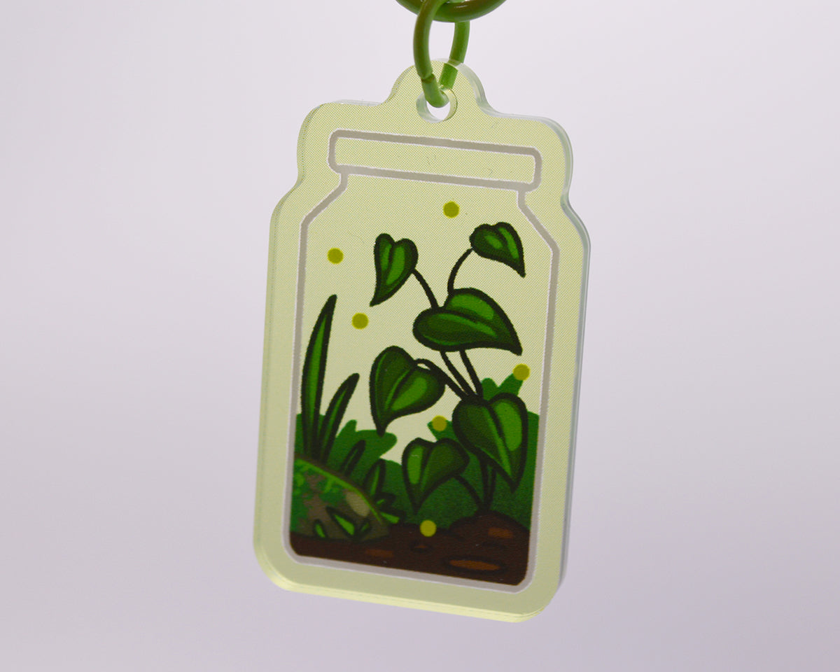 Terrariums - 1.5 inch Acrylic Charm Keychain