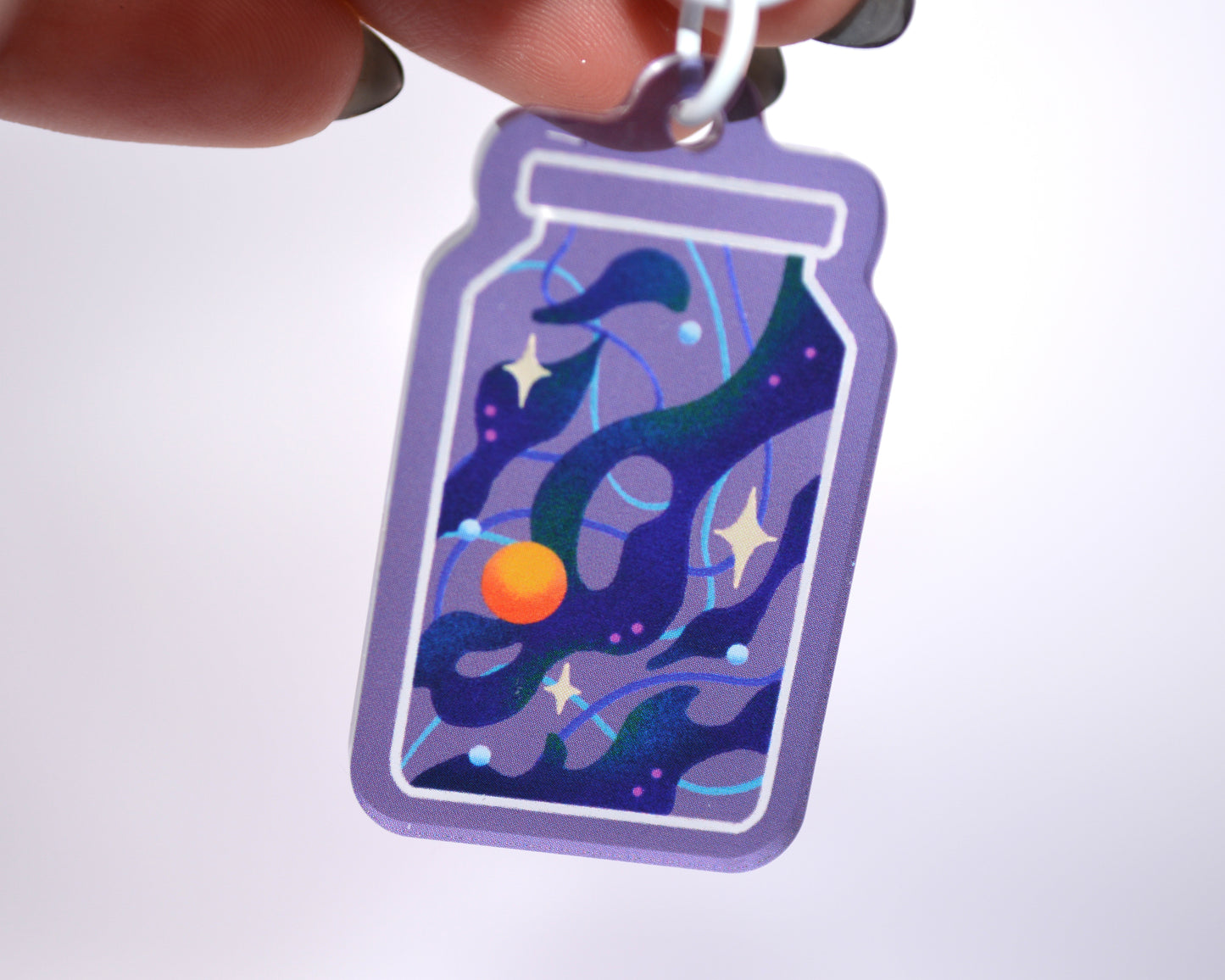 Terrariums - 1.5 inch Acrylic Charm Keychain