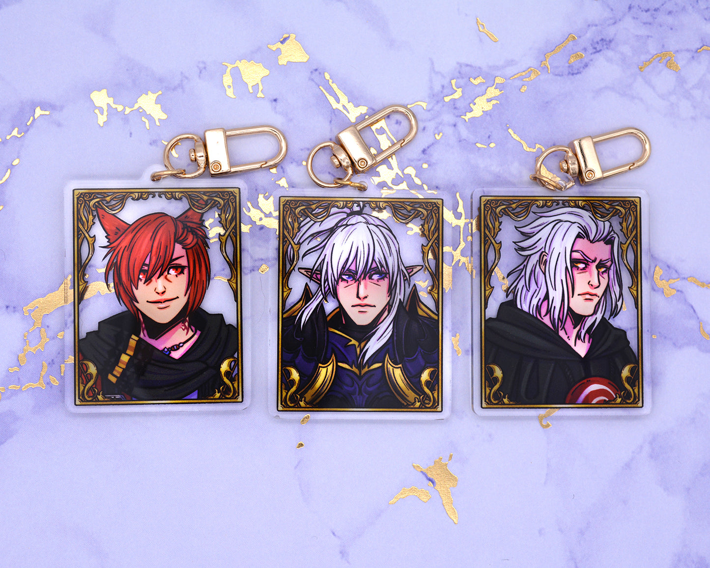 XIV Portraits- 2.5 inch Acrylic Charm Keychain