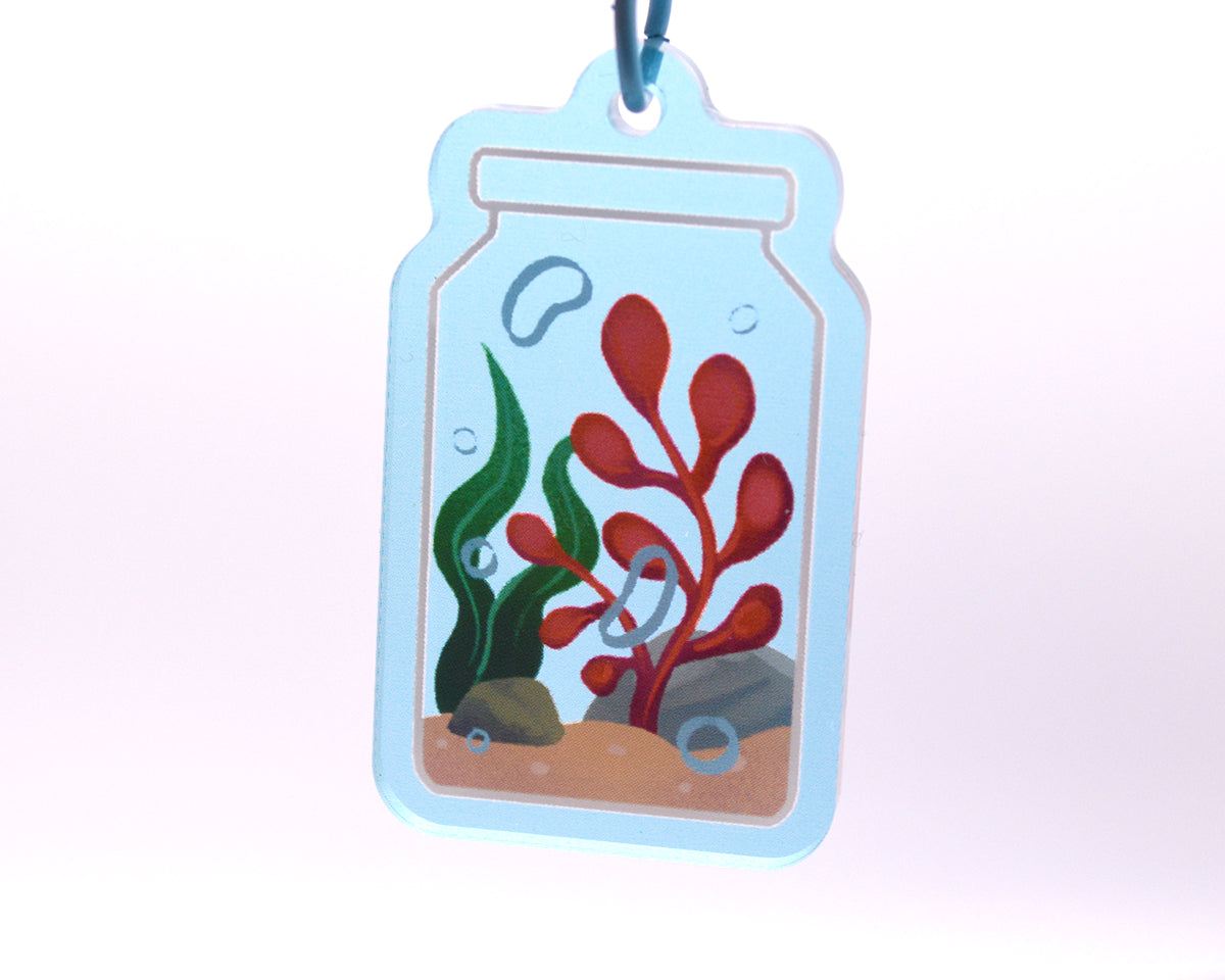 Terrariums - 1.5 inch Acrylic Charm Keychain