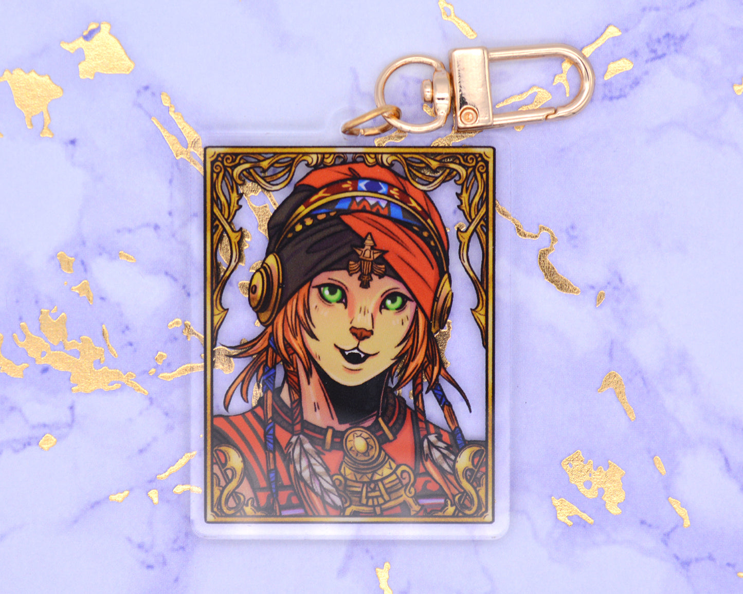 XIV Portraits- 2.5 inch Acrylic Charm Keychain