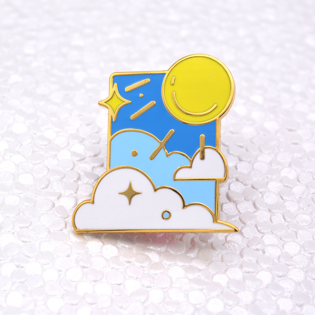 Sun Moon Hard Enamel Pins